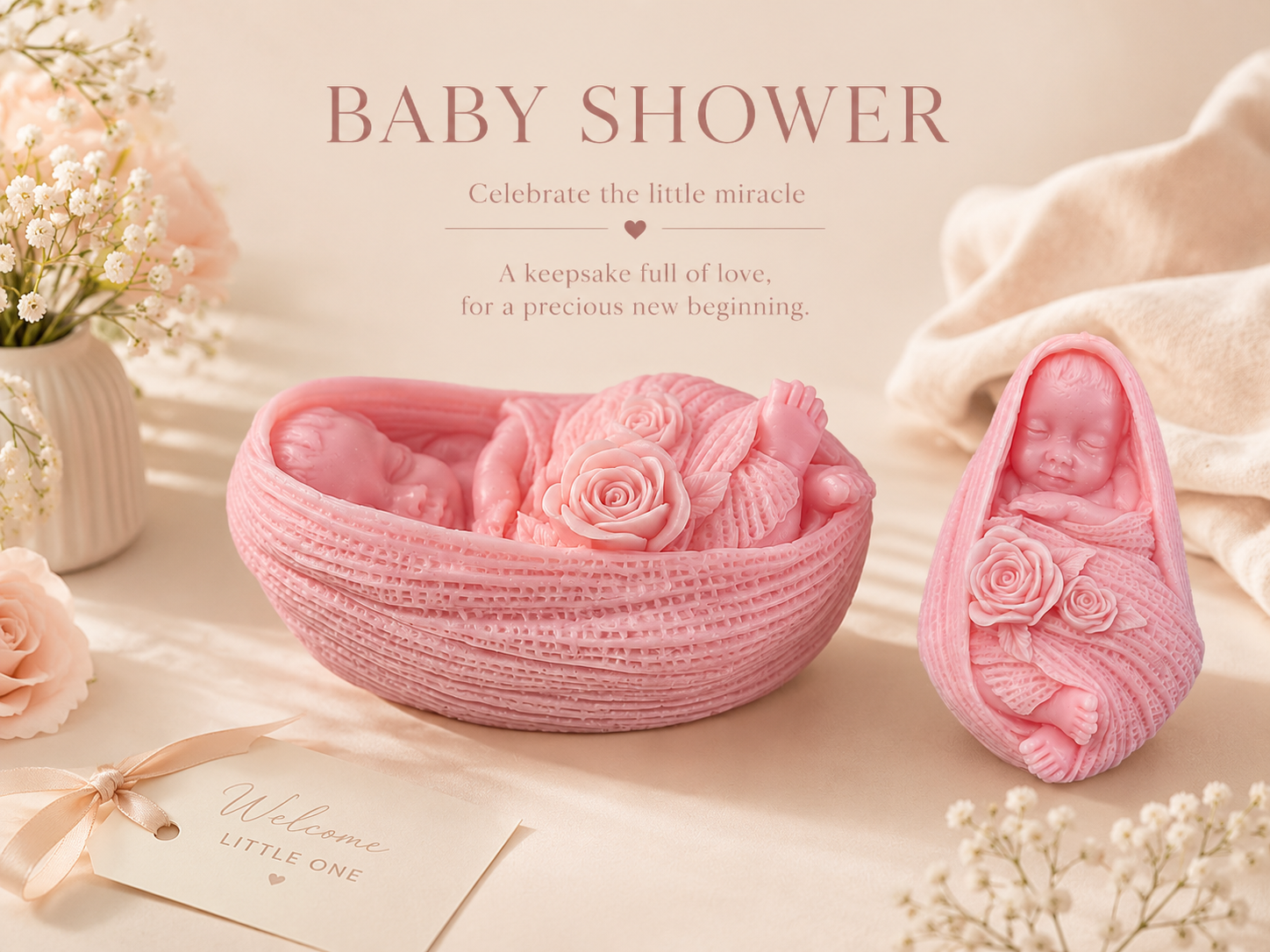 Eloire™ Baby Blossom Keepsake Candle