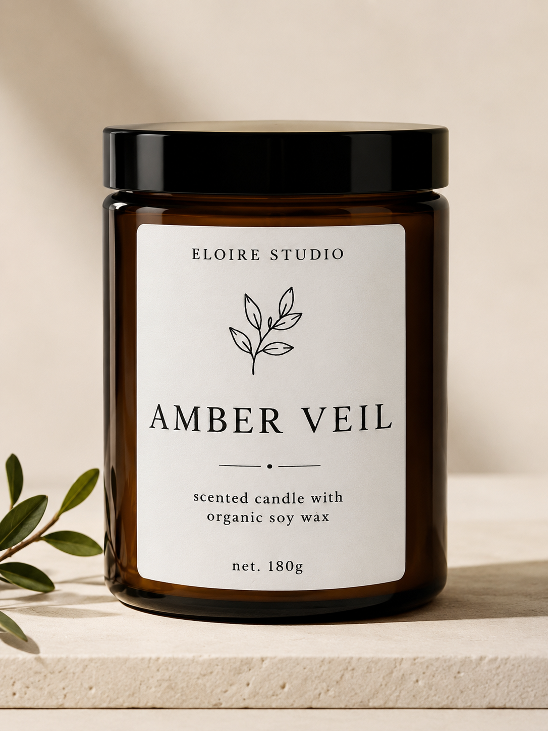Amber Veil™ | Luxury Soy Candle