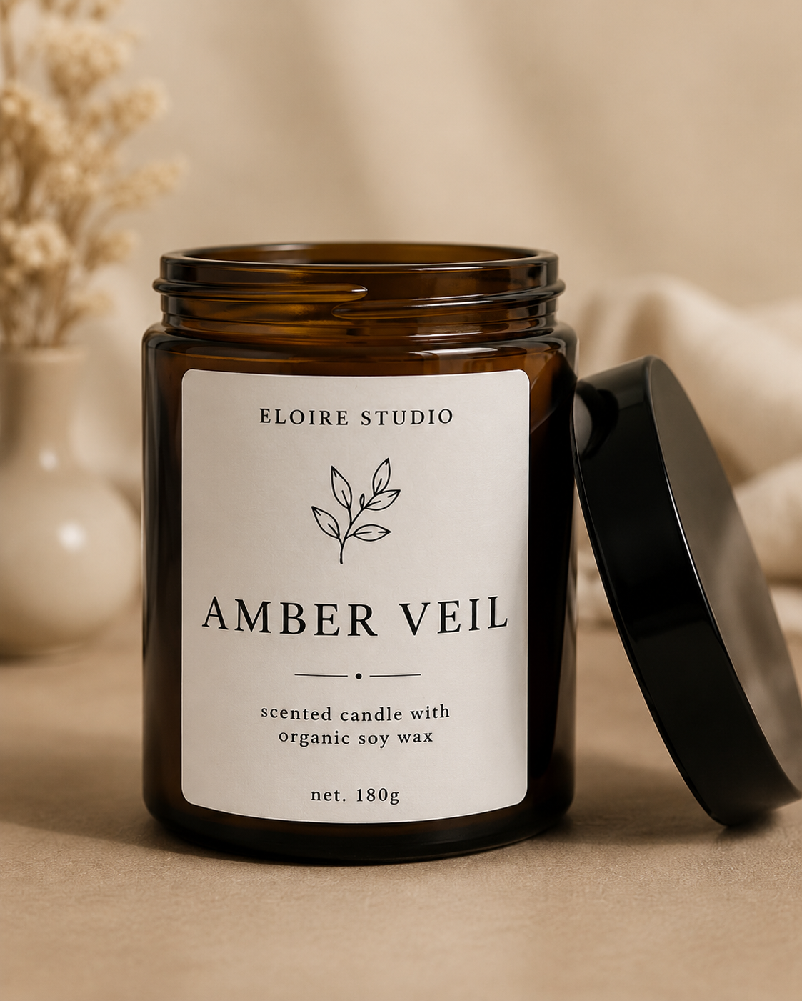 Amber Veil™ | Luxury Soy Candle
