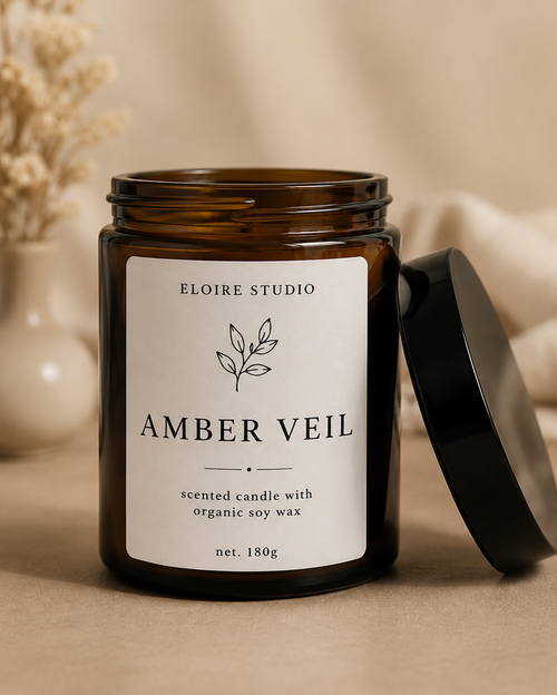 Amber Veil™ | Luxury Soy Candle